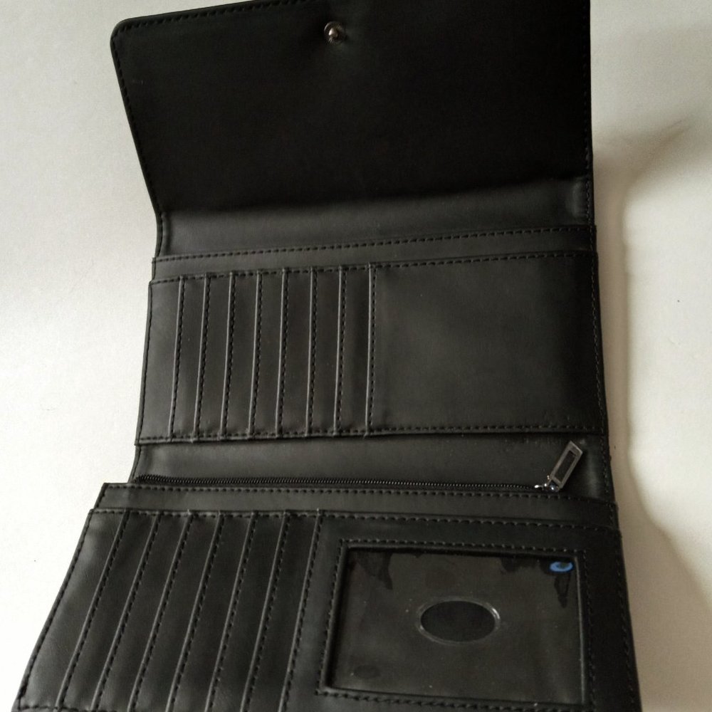 Guess Faux Croc Two Tone Pink Handbag & Guess Wallet Trifold GUC - Picture 3 of 16